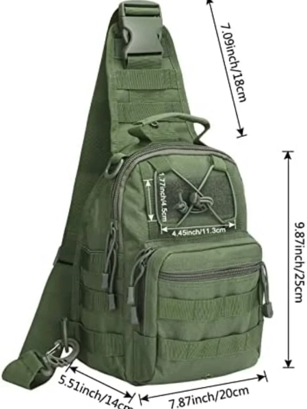 Tactical Outdoor Sling Backpack - Military Sport Bag for Everyday Carry & Travel